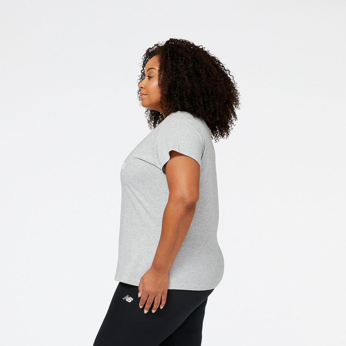 New Balance Women's Essentials Stacked Logo Tee-2