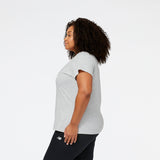 New Balance Women's Essentials Stacked Logo Tee-2