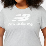 New Balance Women's Essentials Stacked Logo Tee-4