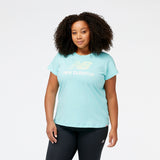 New Balance Women's Essentials Stacked Logo Tee-5