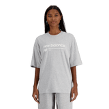 New Balance Women's Linear Heritage Jersey Oversized T-Shirt-2