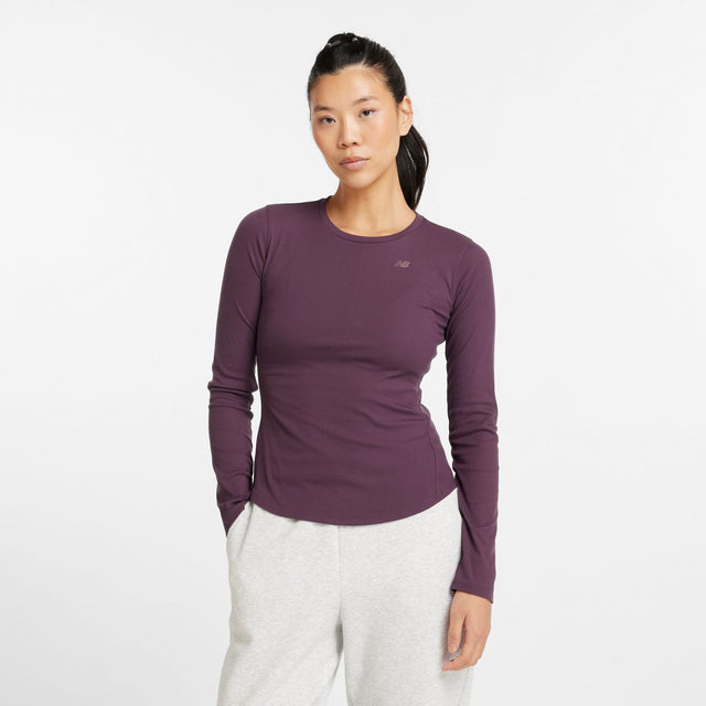 New Balance Women's Micro-Rib Long Sleeve-1