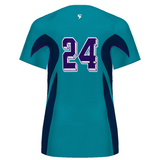High Five Ladies Sublimated Turbo V-Neck Soccer Jersey Team Soccer Jerseys
