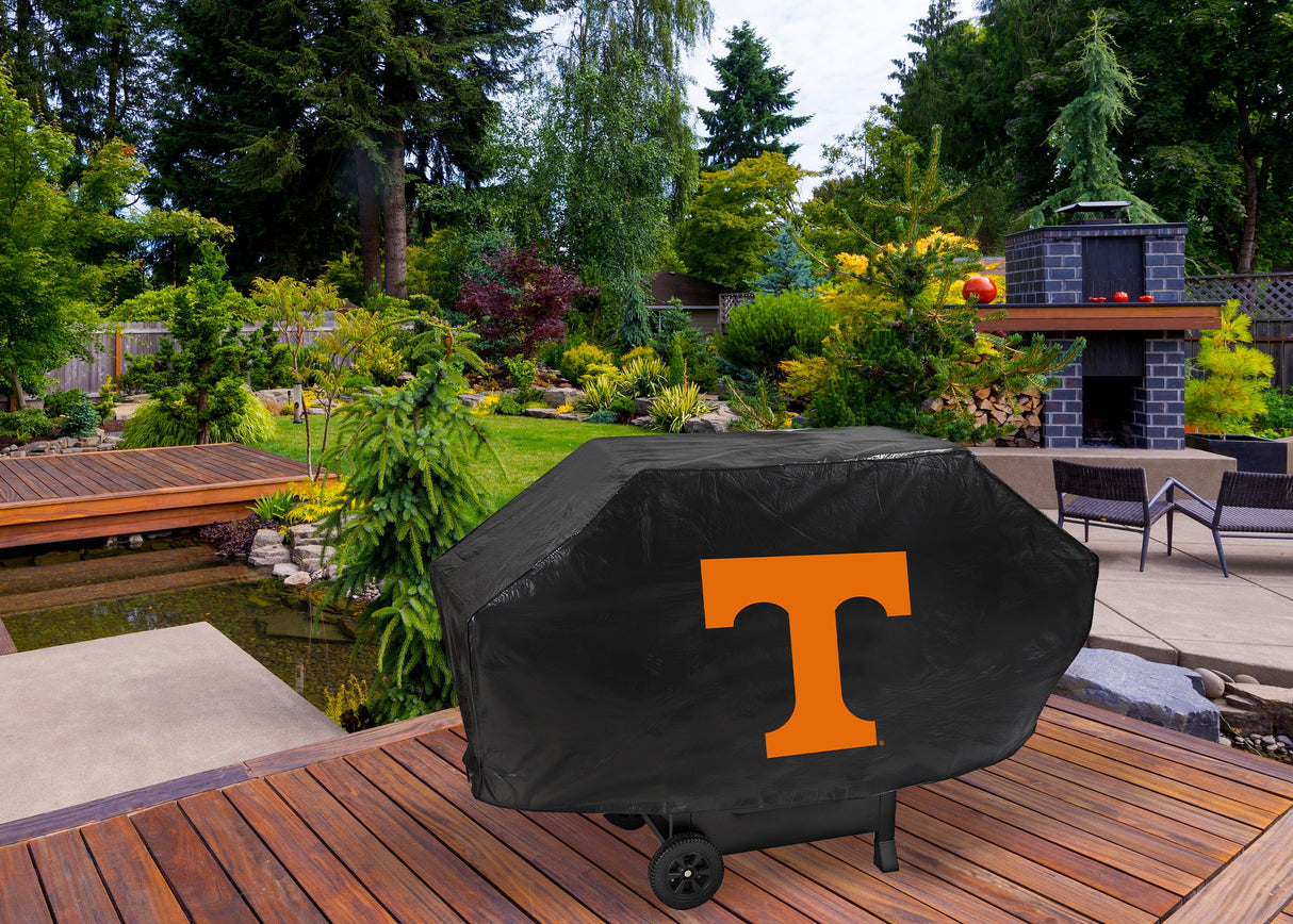 Rico Industries NCAA Tennessee Volunteers Black Deluxe Grill Cover-1
