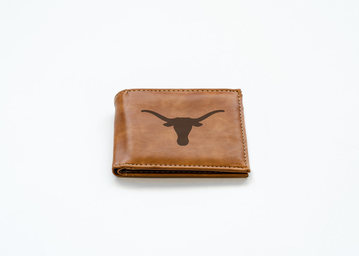 Rico Industries NCAA Texas Longhorns  Laser Engraved Billfold Wallet-2