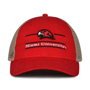 The Game Headwear Miami Ohio Split Bar Trucker Hat