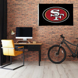 Rico Industries NFL  San Francisco 49ers Black 3' x 5' Banner Flag-1