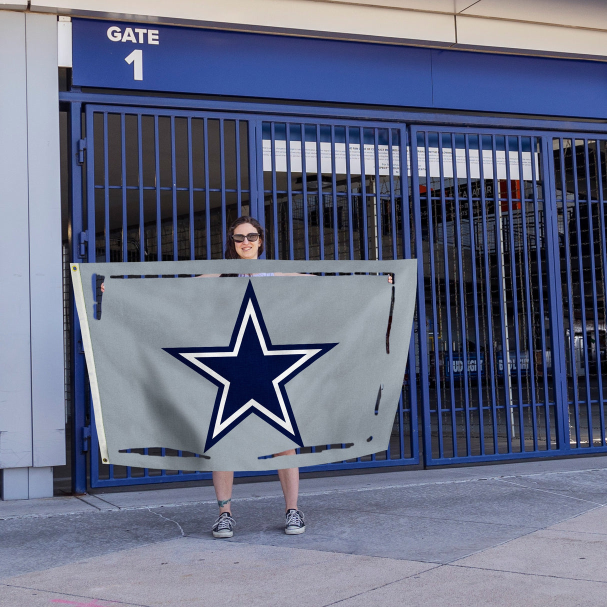 Rico Industries NFL  Dallas Cowboys Alternate 3' x 5' Banner Flag-4