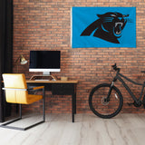 Rico Industries NFL  Carolina Panthers Standard 3' x 5' Banner Flag-1