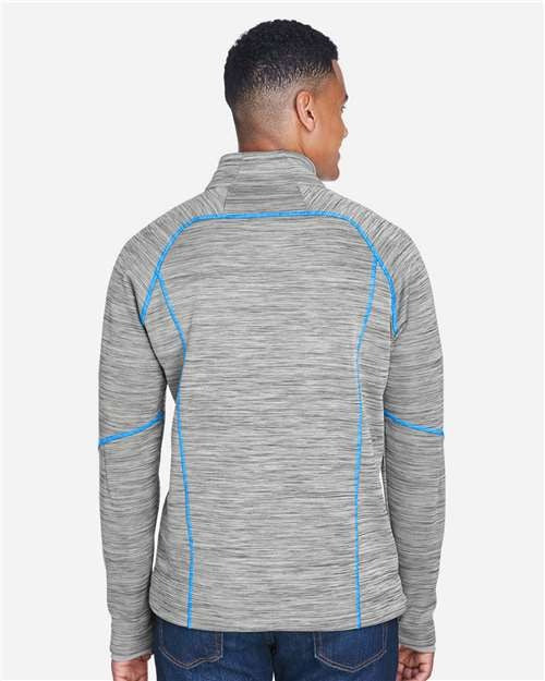 North End Men's Flux Mélange Bonded Fleece Jacket-5