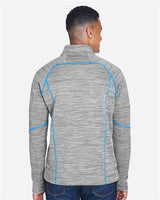 North End Men's Flux Mélange Bonded Fleece Jacket-5