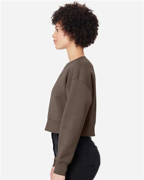 Lane Seven Women's Relaxed Cropped Crewneck Sweatshirt-4