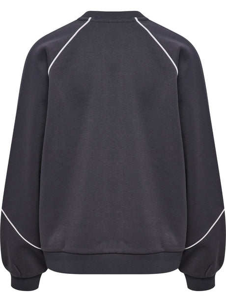 hummel Women's Keeper Boxy Piping Crewneck-2