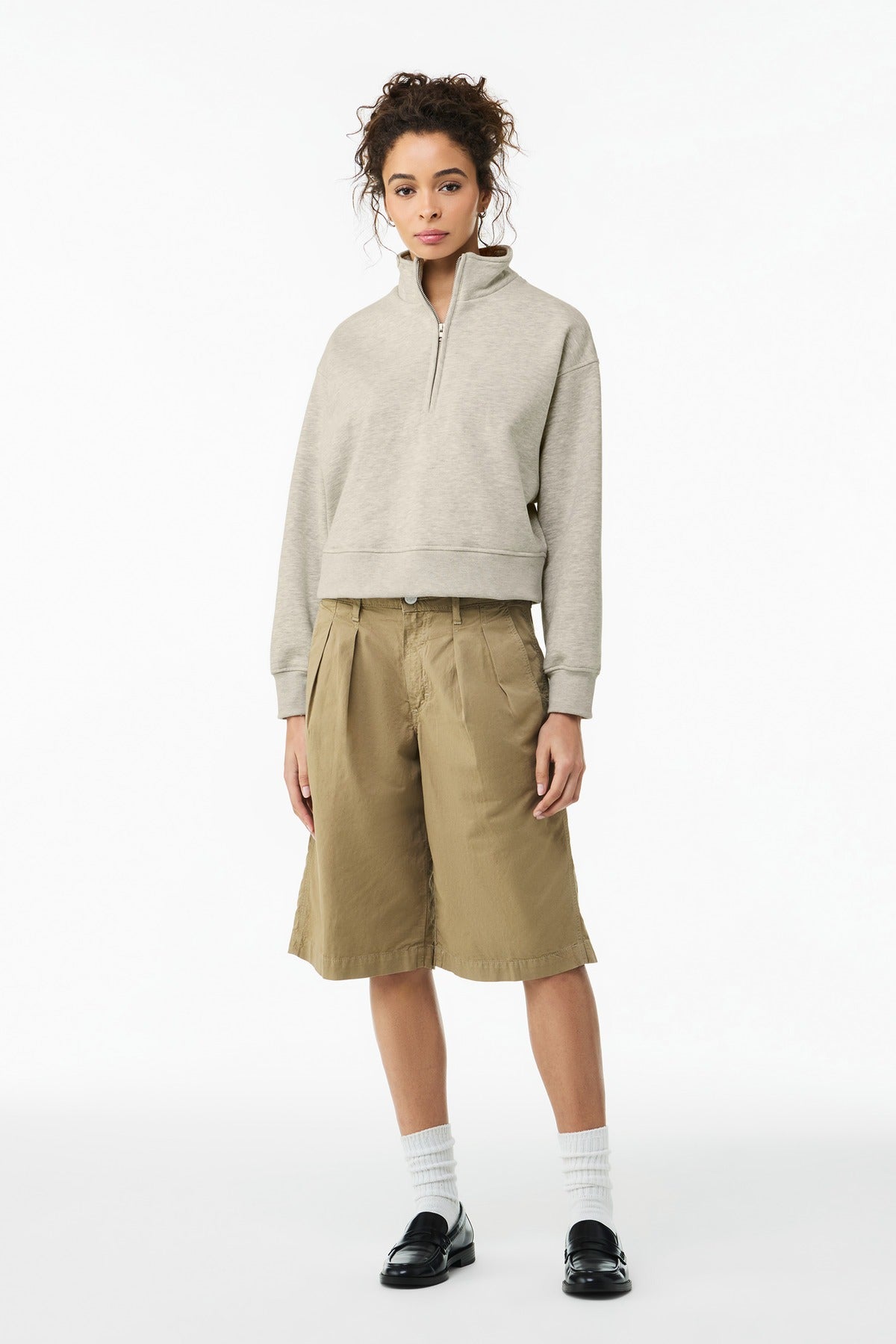 Bella + Canvas Women's   10-Ounce 1/2-Zip Pullover