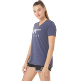 Asics Women's Stripes V Neck-3