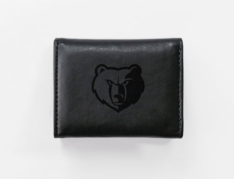 Rico Industries NBA  Memphis Grizzlies  Laser Engraved Faux Leather Trifold Wallet-1