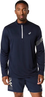 Asics Men's Icon Long Sleeve 1/2 Zip Top-1