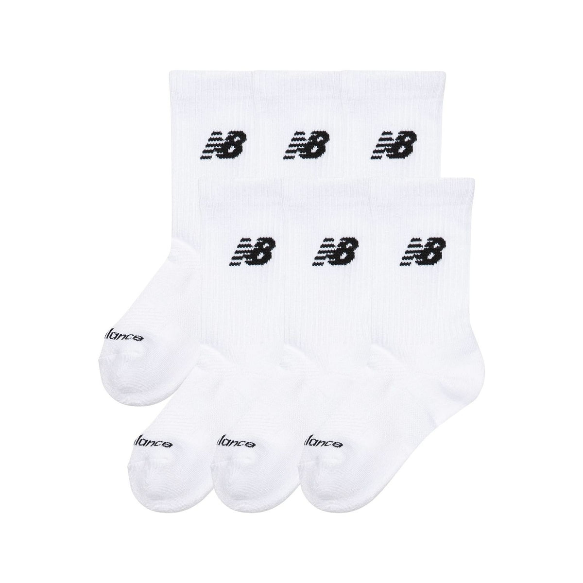 New Balance Daily Essentials Cushion Crew Socks 6 Pack-2