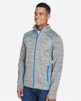 North End Men's Flux Mélange Bonded Fleece Jacket-4