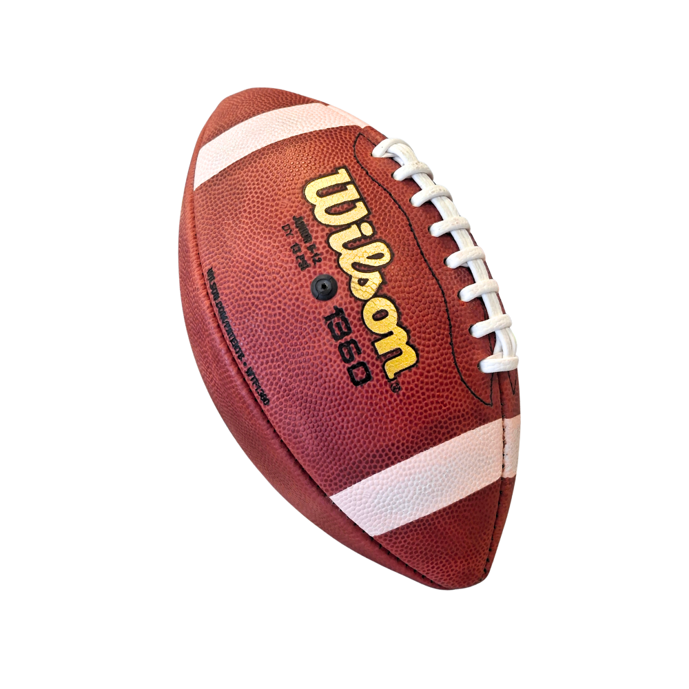 Wilson Junior TDJ Traditional Leather Football-3