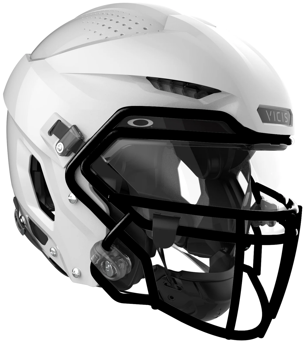 Vicis Adult Zero2 Elite Trench Football Helmet with Titanium Facemask & Oakley Eyeshield Vicis