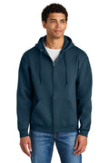 Jerzees Men's Rugged   Full-Zip Hooded Sweatshirt Z12M