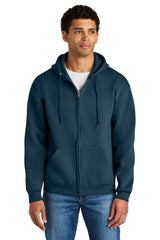 Jerzees Men's Rugged   Full-Zip Hooded Sweatshirt Z12M