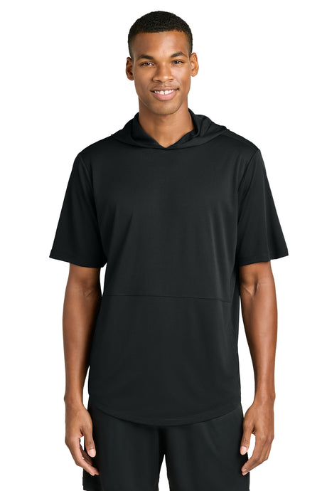 Sport-Tek Men's   Club Short Sleeve Hoodie ST445