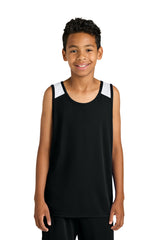 Sport-Tek Youth   Club Track Tank YST446