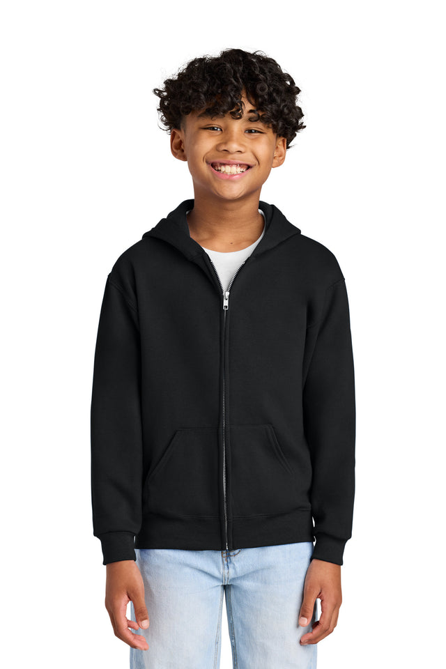 Jerzees Youth   NuBlend   Full-Zip Hooded Sweatshirt