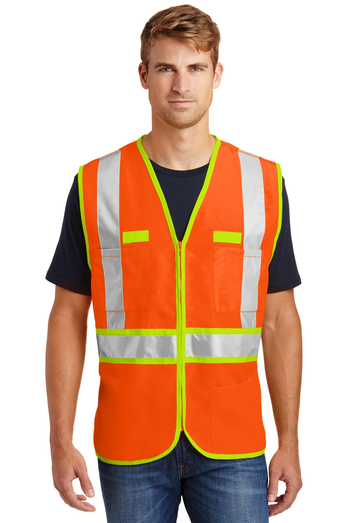 CornerStone Men's   ANSI 107 Class 2 Dual-Color Safety Vest