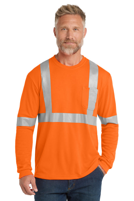 CornerStone Men's   ANSI 107 Class 2 Long Sleeve Safety T-Shirt