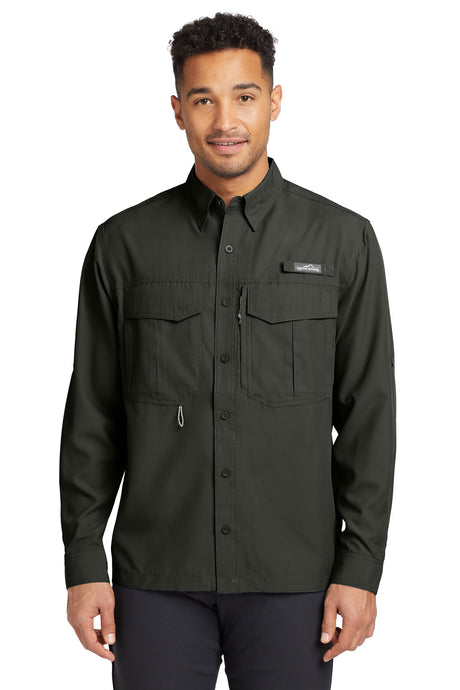 Eddie Bauer Men's   Long Sleeve Performance Fishing Shirt