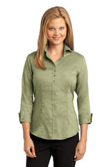 Red House Women's   3/4-Sleeve Nailhead Non-Iron Shirt