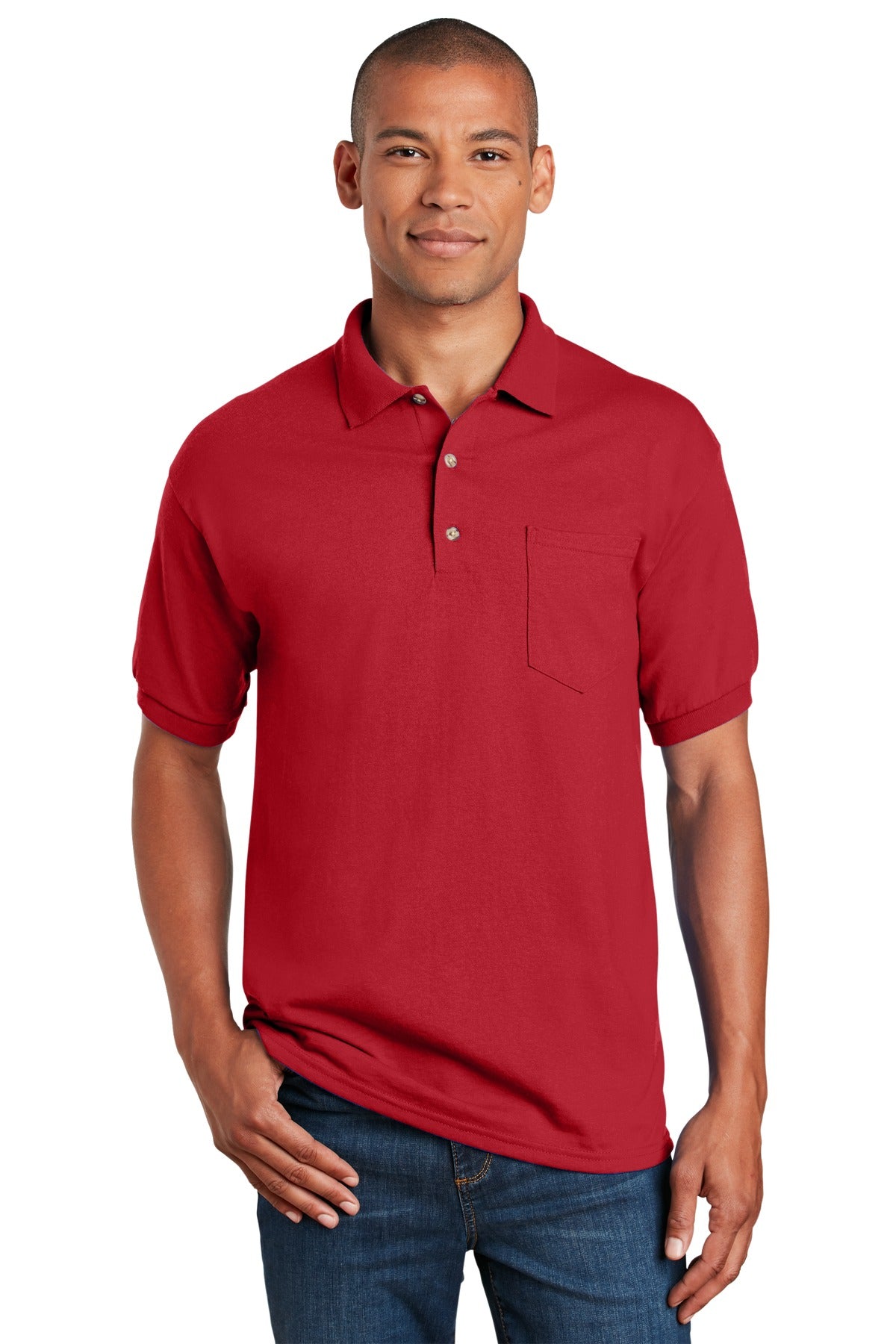 Gildan Men's   DryBlend   6-Ounce Jersey Knit Sport Shirt with Pocket
