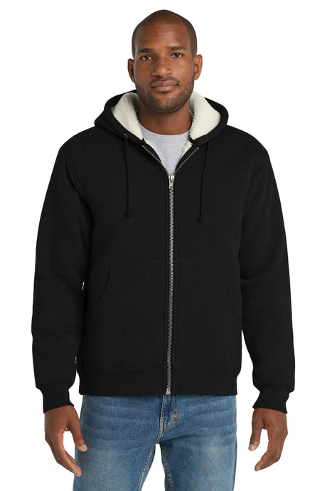 CornerStone Men's   Heavyweight Sherpa-Lined Hooded Fleece Jacket