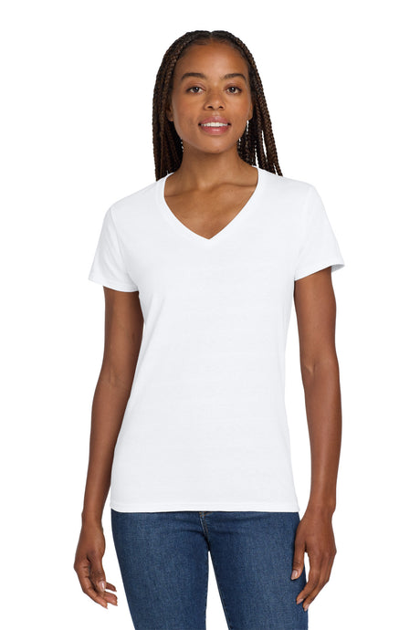Gildan Women's   Heavy Cotton   100% Cotton V-Neck T-Shirt