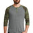 Alternative Apparel Men's Eco-Jersey   3/4-Sleeve Raglan Henley