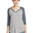 Alternative Apparel Women's Outfield 3/4-Sleeve Vintage 50/50 Tee