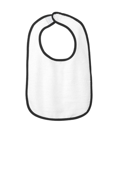 Rabbit Skins Men's   Infant Contrast Trim Terry Bib