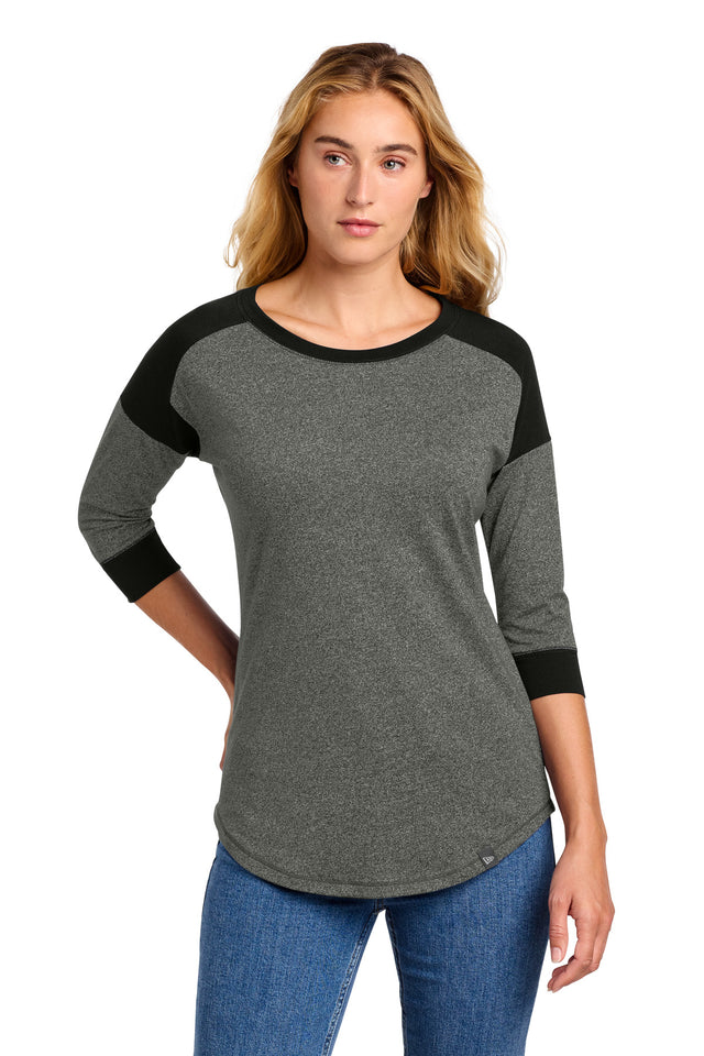 New Era Women's    Heritage Blend 3/4-Sleeve Baseball Raglan Tee