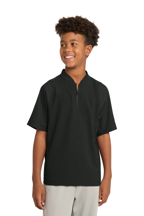 New Era Youth    Cage Short Sleeve 1/4-Zip Jacket