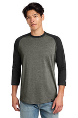 New Era Men's    Heritage Blend 3/4-Sleeve Baseball Raglan Tee