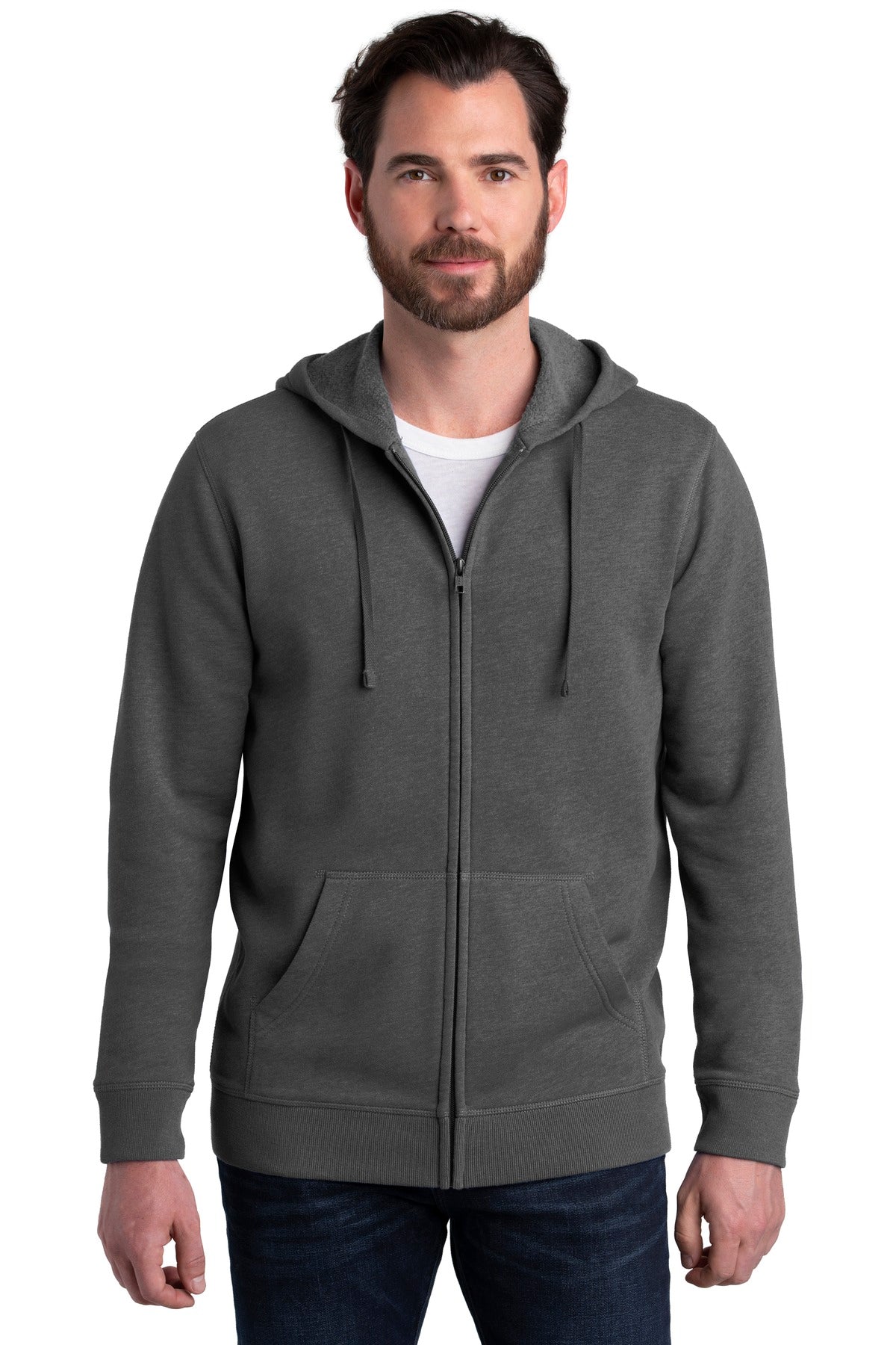Alternative Apparel Men's Indy Blended Fleece Zip Hoodie