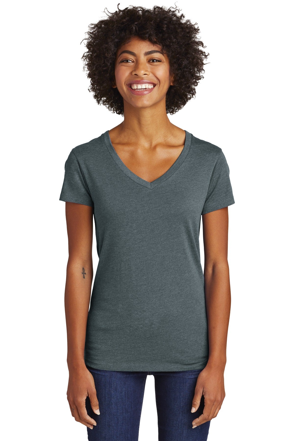 Alternative Apparel Women's Runaway Blended Jersey V-Neck Tee