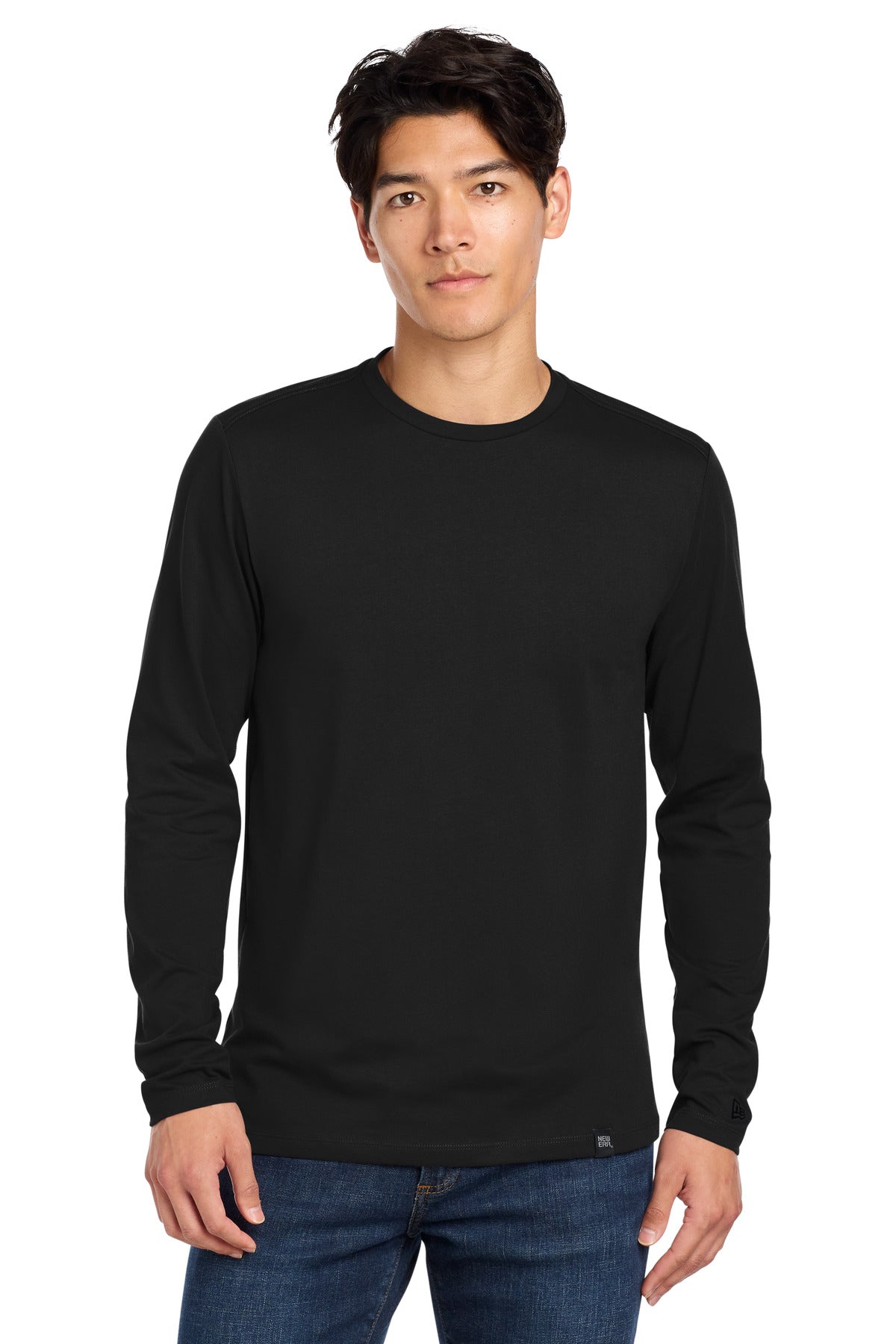 New Era Men's    Heritage Blend Long Sleeve Crew Tee
