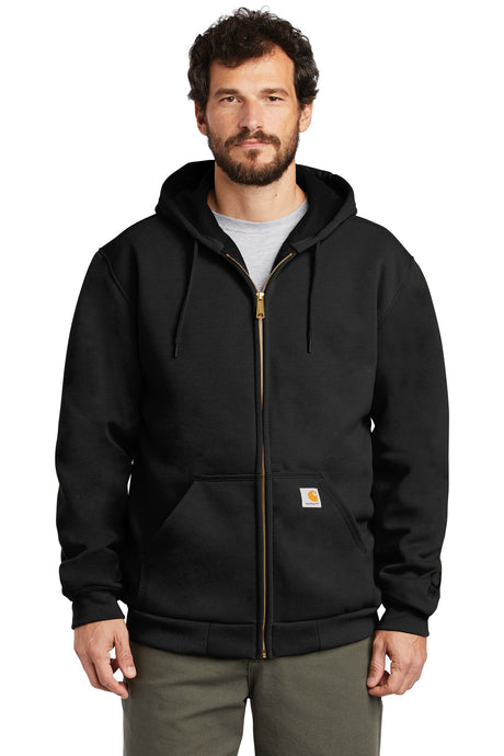 Carhartt Men's    Rain Defender    Rutland Thermal-Lined Hooded Zip-Front Sweatshirt