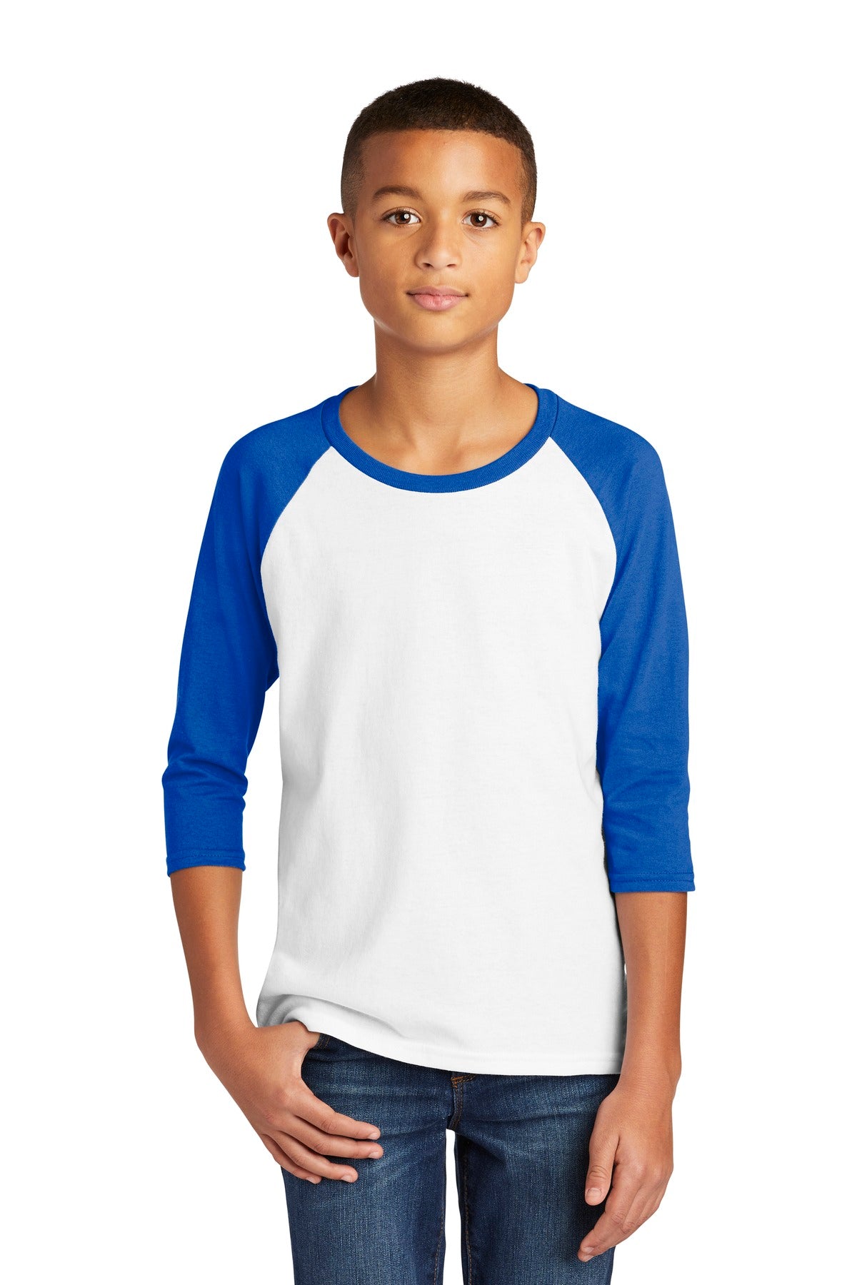 Gildan Youth    Heavy Cotton    3/4-Sleeve Raglan T-Shirt