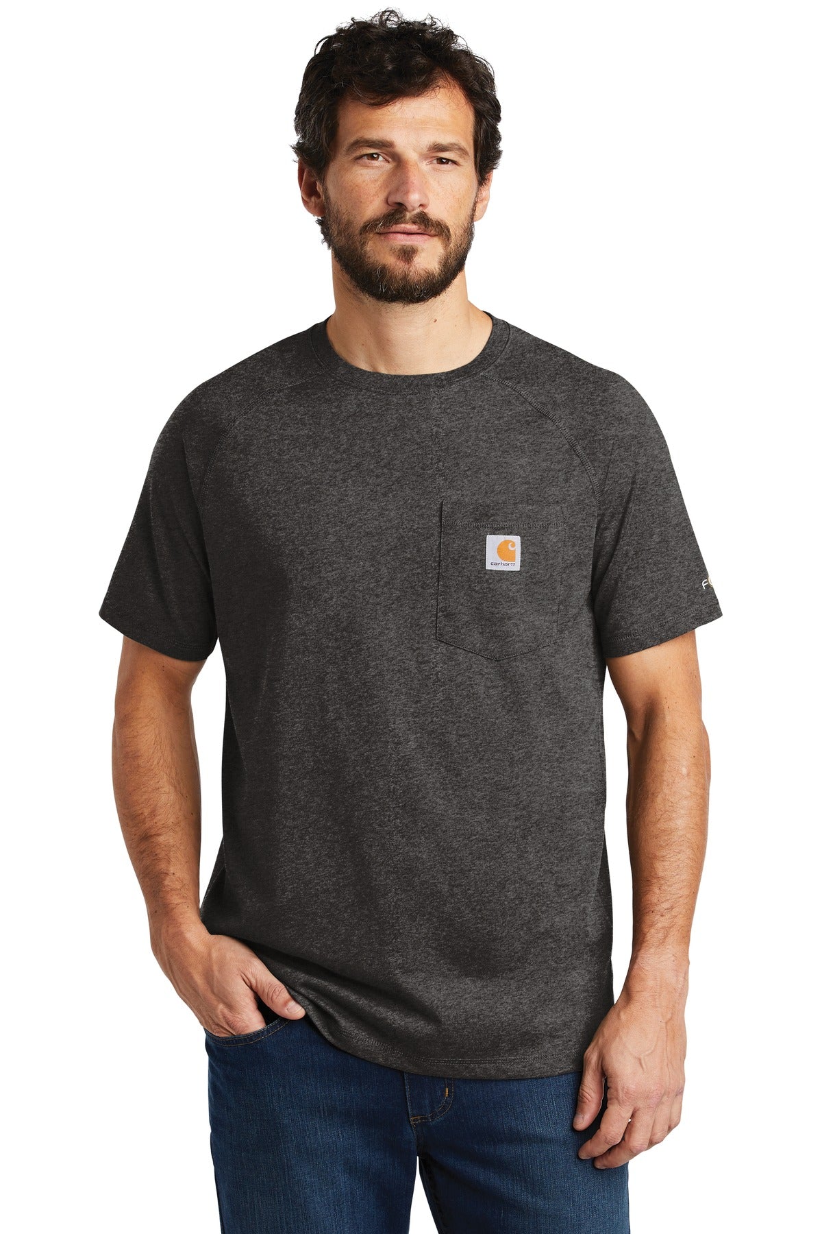 Carhartt Men's Force    Cotton Delmont Short Sleeve T-Shirt
