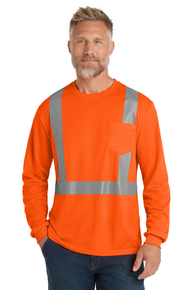 CornerStone Men's    ANSI 107 Class 2 Mesh Long Sleeve Tee
